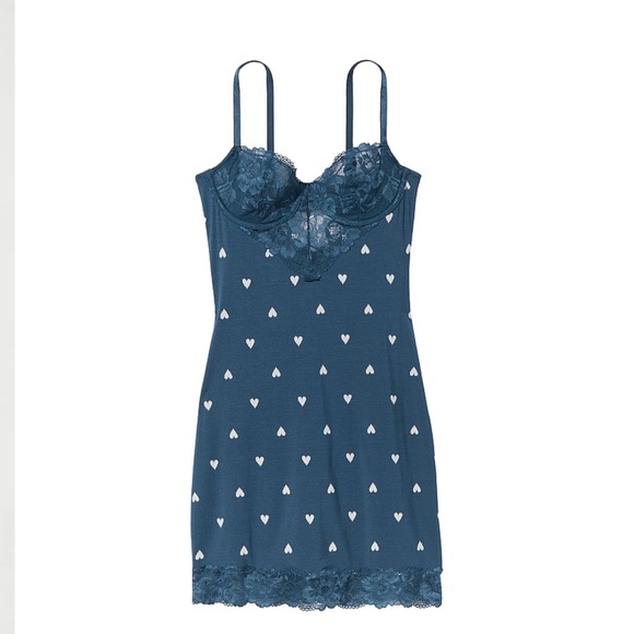 Victoria’s Secret Modal & Lace Cupped Mini Slip Dress